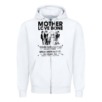 White mother love bone Zipper Hoodie - artisFamous