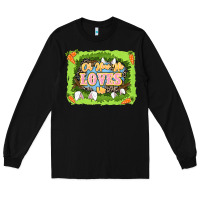 Black Oh how he loves us Easter Day Long Sleeve Tee - LillyAllenDesigns