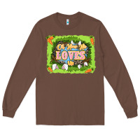 Chestnut Oh how he loves us Easter Day Long Sleeve Tee - LillyAllenDesigns