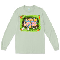 Matcha Oh how he loves us Easter Day Long Sleeve Tee - LillyAllenDesigns