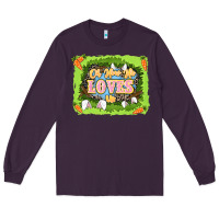 Plum Oh how he loves us Easter Day Long Sleeve Tee - LillyAllenDesigns