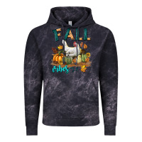 Cloud Black Fall Vibes Chicken Vintage Hoodie - LillyAllenDesigns