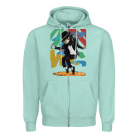 Seafoam michael jackson Zipper Hoodie - artisFamous