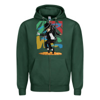 Sports Green michael jackson Zipper Hoodie - artisFamous