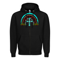 Black cross christmas rainbow Zipper Hoodie - JahusDesignShop