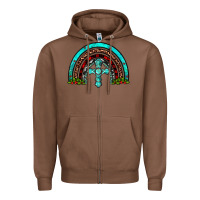 Chestnut cross christmas rainbow Zipper Hoodie - JahusDesignShop