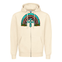 Sandshell cross christmas rainbow Zipper Hoodie - JahusDesignShop