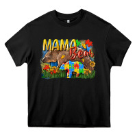 Black Mama bear Autism Heavy Core Tee - CowGirlArtShop