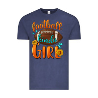 Vintage Denim football kinda girl Vintage Tee - BundleAndBundleShop
