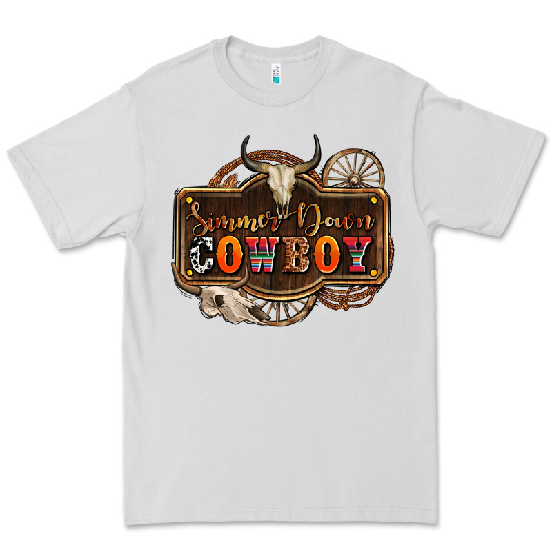 Simmer Down Cowboy Olivia Premium Tee by OliviaCreatesArt | Teevron