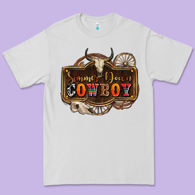 Simmer Down Cowboy Olivia Premium Tee Designed By Oliviacreatesart
