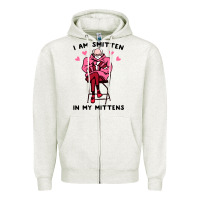 Funny I Am Smitten In My Mittens Bernie Zipper Hoodie | Teevron