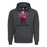 Smoke funny i am smitten in my mittens bernie Zipper Hoodie - artisFamous