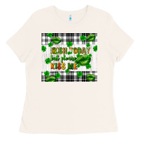 Bone Irish today but please kiss me st. patricks day Ladies Tee - FaDigitalArtStudio