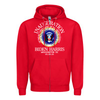 Red inauguration day Zipper Hoodie - artisFamous
