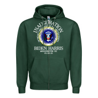 Sports Green inauguration day Zipper Hoodie - artisFamous