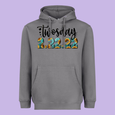Twosday Heavyweight Hoodie Designed By Ranaportraitstore