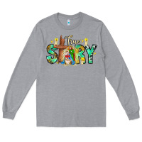 Heather Grey True Story Long Sleeve Tee - CowhideDigitalArt