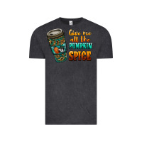 Vintage Black watercolor give me all the pumpkin spice Vintage Tee - RanaPortraitStore