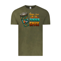 Vintage Olive watercolor give me all the pumpkin spice Vintage Tee - RanaPortraitStore