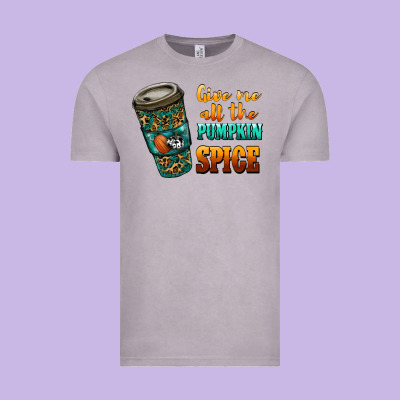Watercolor Give Me All The Pumpkin Spice Vintage Tee Designed By Ranaportraitstore