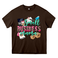 Chocolate Brown Small Business Mama Heavy Core Tee - CowGirlArtShop