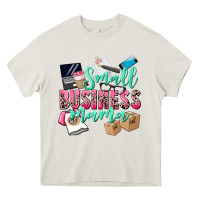 Cream Small Business Mama Heavy Core Tee - CowGirlArtShop