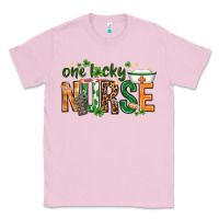 Bubblegum Pink One lucky Nurse with elements St. Patricks Day Classic Tee - HowdyJamesFarm