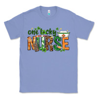 Colony Blue One lucky Nurse with elements St. Patricks Day Classic Tee - HowdyJamesFarm