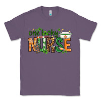Lavender One lucky Nurse with elements St. Patricks Day Classic Tee - HowdyJamesFarm