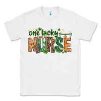 White One lucky Nurse with elements St. Patricks Day Classic Tee - HowdyJamesFarm