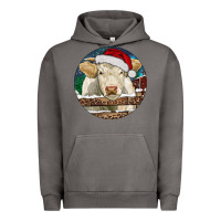 Pigment Tornado Charolais Cow Christmas Urban Hoodie - RanaPortraitStore