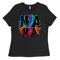 Black Mama lightning bolts Mother's Day Ladies Tee - FaDigitalArtStudio