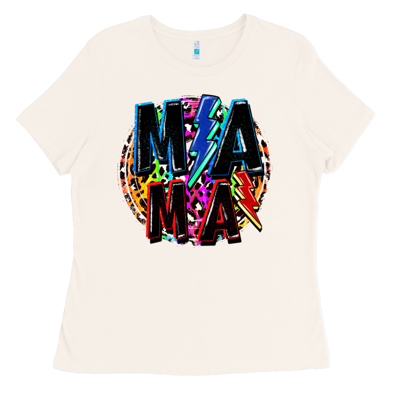 Mama Lightning Bolts Mother's Day Ladies Tee by FaDigitalArtStudio | Teevron