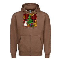 Chestnut snowman trees coaster Zipper Hoodie - JahusDesignShop