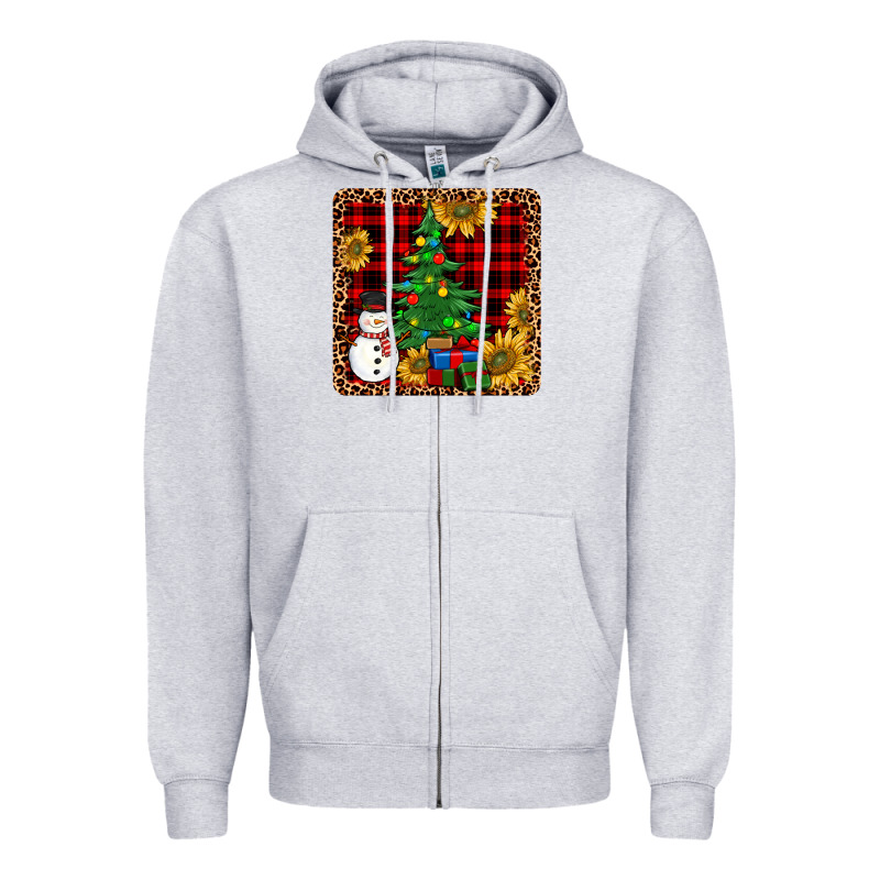 Snowman Trees Coaster Zipper Hoodie by JahusDesignShop | Teevron