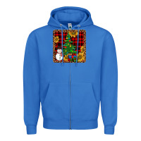 True Royal snowman trees coaster Zipper Hoodie - JahusDesignShop