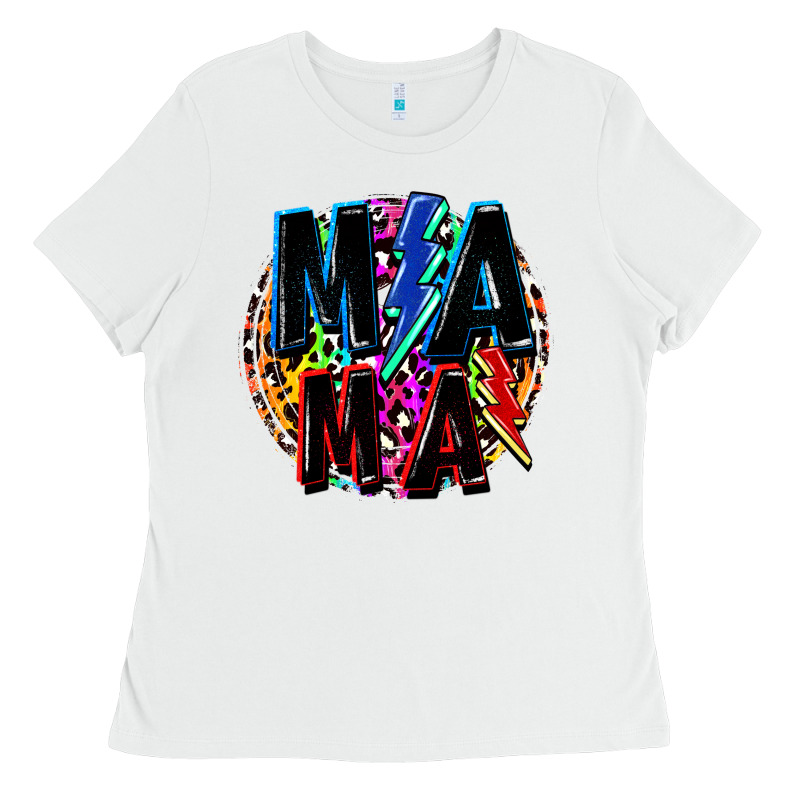 Mama Lightning Bolts Mother's Day Ladies Tee by FaDigitalArtStudio | Teevron
