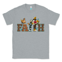 Heather Grey faith cross and butterfly with sunflower leopard and roses Classic Tee - Artiststas