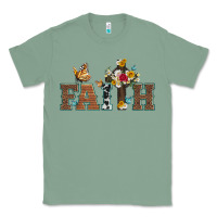 Sage faith cross and butterfly with sunflower leopard and roses Classic Tee - Artiststas