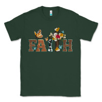 Sports Green faith cross and butterfly with sunflower leopard and roses Classic Tee - Artiststas