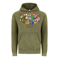Vintage Olive my favorite platers call me grandma baseball Vintage Hoodie - CowhideDigitalArt
