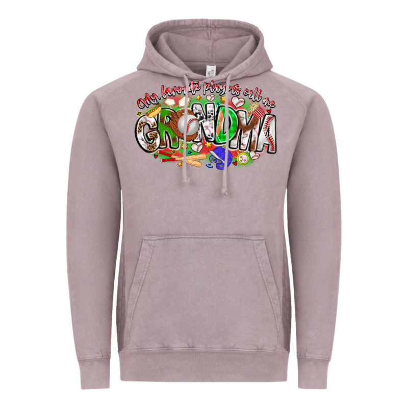 My Favorite Platers Call Me Grandma Baseball Vintage Hoodie by CowhideDigitalArt | Teevron