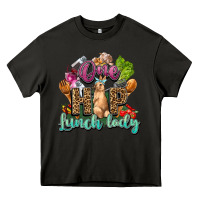 Asphalt One hip lunch lady Easter Day Heavy Core Tee - HowdyJamesFarm