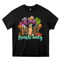 Black One hip lunch lady Easter Day Heavy Core Tee - HowdyJamesFarm