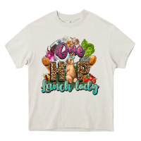 Cream One hip lunch lady Easter Day Heavy Core Tee - HowdyJamesFarm