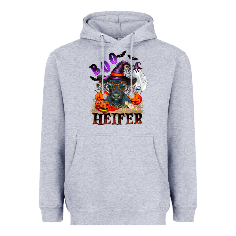 Boo Heifer Black Angus Heavyweight Hoodie by RanaPortraitStore | Teevron