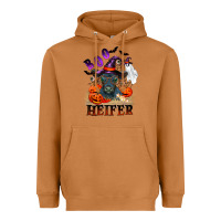 Meerkat Boo heifer black angus Heavyweight Hoodie - RanaPortraitStore