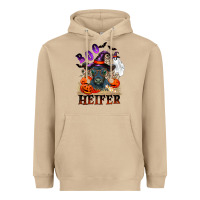 Mushroom Boo heifer black angus Heavyweight Hoodie - RanaPortraitStore