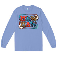 Colony Blue Baseball mawmaw leopard frame Long Sleeve Tee - LillyAllenDesigns